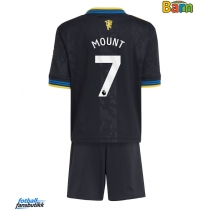 Manchester United Mason Mount #7 Tredjedraktsett Barn 2025-26 Kortermet (+ Korte bukser)